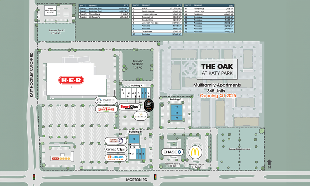 The Market at Katy Park Siteplan