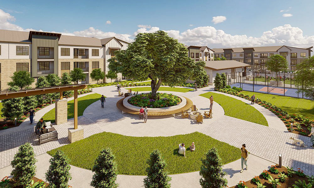 Renderings of The Oak at Katy Park