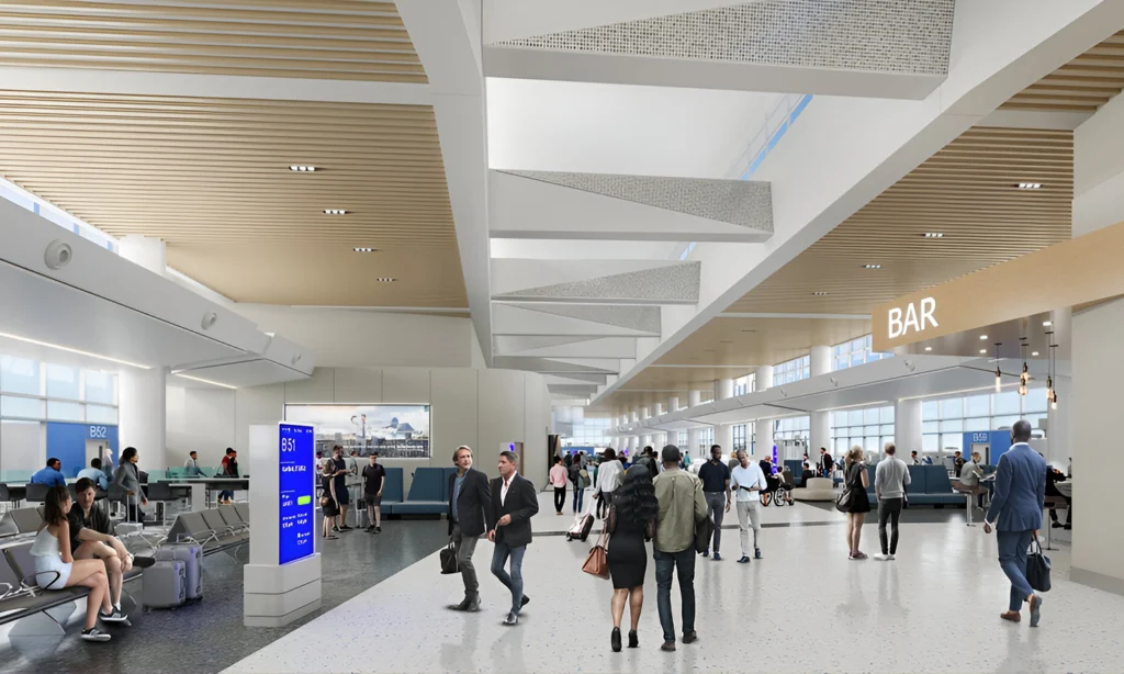 United Airlines Terminal B Interior